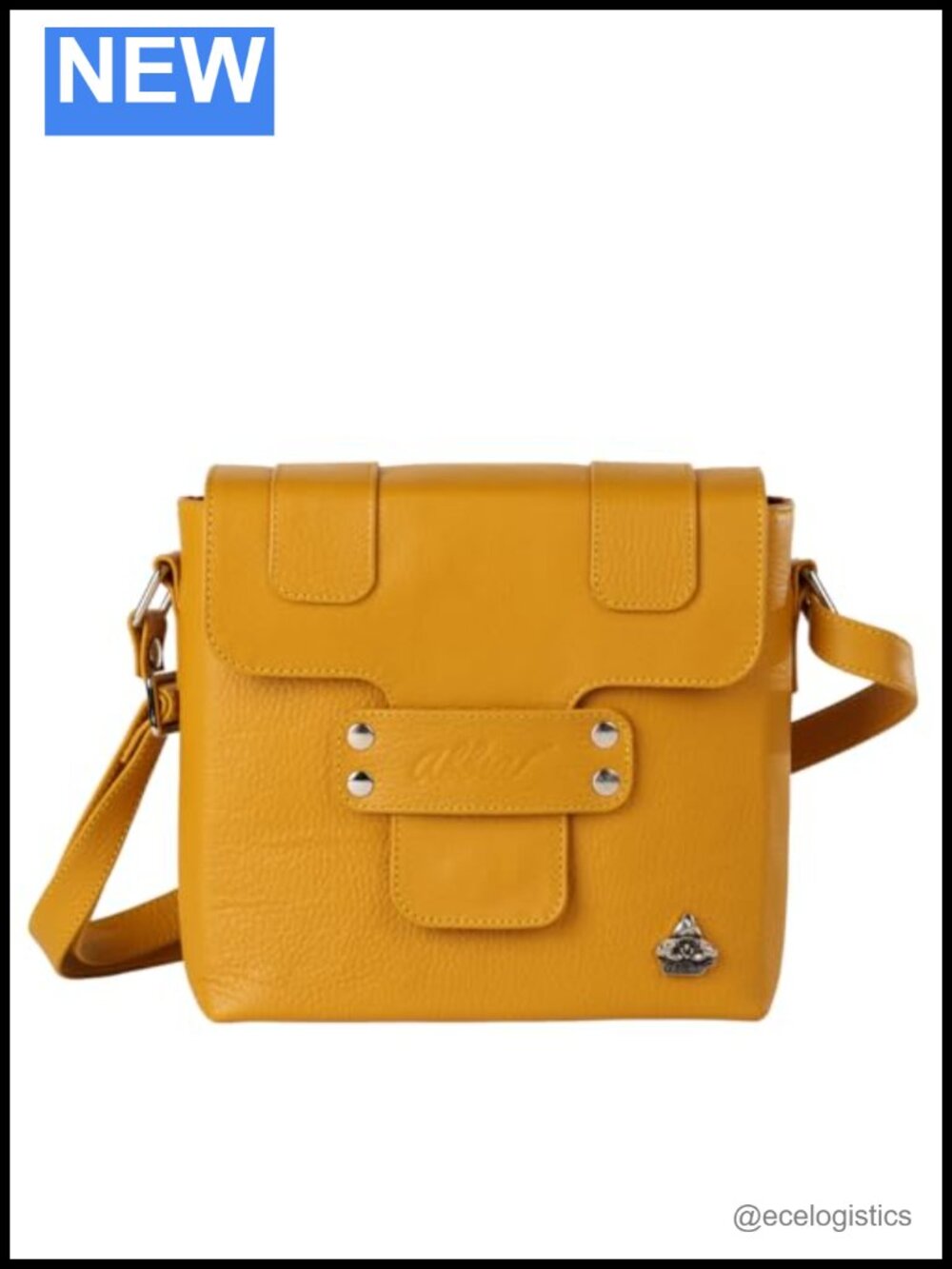 Genuine Leather Crossbody Bag with Wallet Medium Handbag Purse